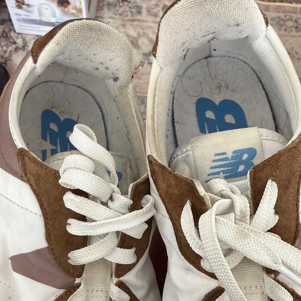 New Balance Brown White Retro Runner Sneakers - Picture 10 of 10